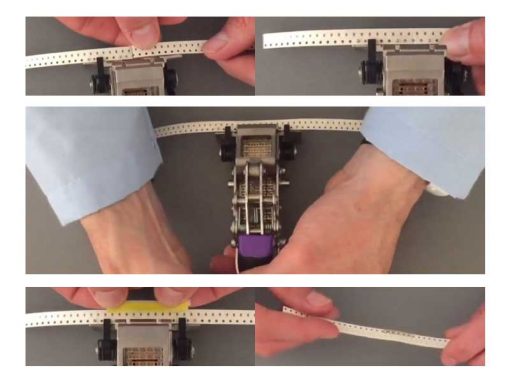 ST01 Pinzatrice per splice tape con pin di posizionamento