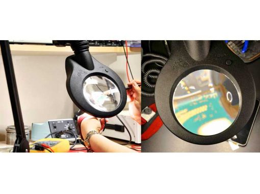 KFM LED ESD Magnifying Glass with Light (Ø127mm, 3/5di) | Vision Engineering LUXO