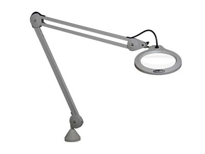 LFM LED Bench Magnifier with Light (Ø127mm, 3/5di) | LUXO by Vision Engineering