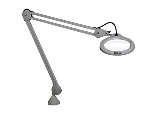 LFM LED Bench Magnifier with Light (Ø127mm, 3/5di) | LUXO by Vision Engineering