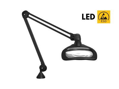 WAVE LED ESD - Anti-static Magnifying LED Lamp (171x114mm, 3.5di) | Vision Engineering LUXO