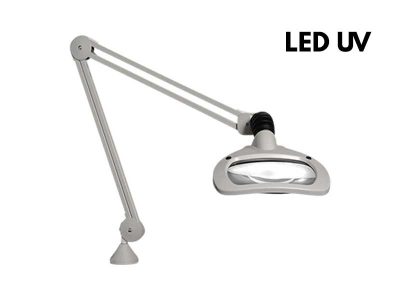 WAVE LED UV Bench Magnifier with Wood's Lamp (3.5/5di) | LUXO by Vision Engineering
