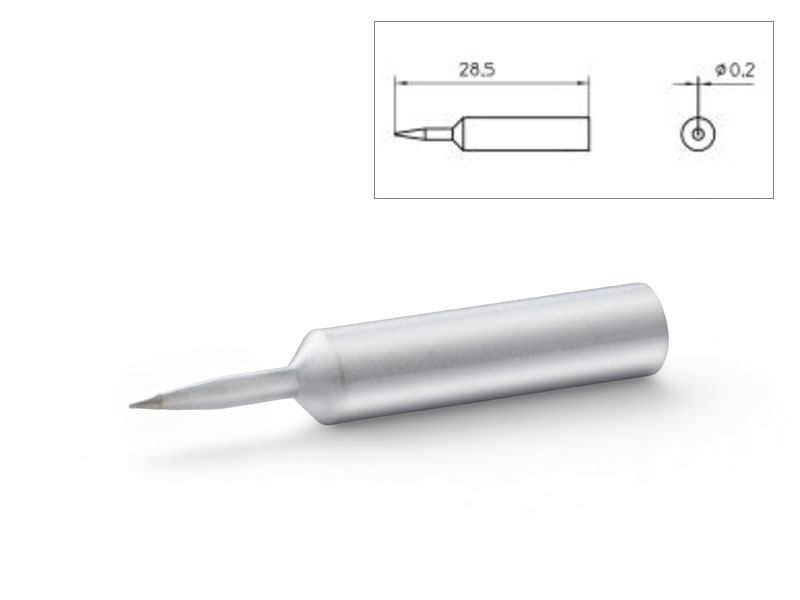 XNT 1S Weller (T0054485299) - Punta saldante tonda sottile Ø 0.2 mm