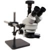5300 - Stereomicroscopio zoom trinoculare Economy con videocamera e anello LED