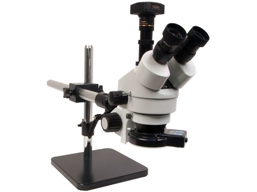 5300 - Stereomicroscopio zoom trinoculare Economy con videocamera e anello LED