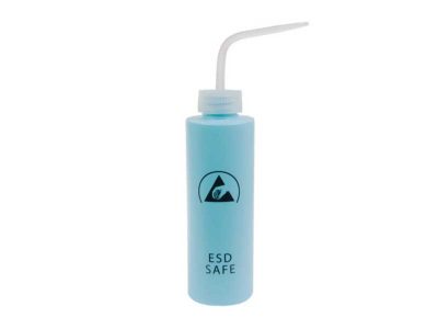 Flacone dispenser antistatico ESD con erogatore a beccuccio Azzurro linea Economy (250ml)