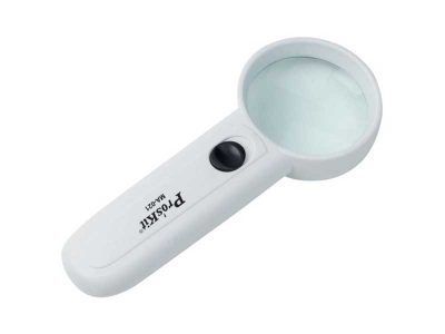 Pro'sKit MA-021 - Handheld magnifying glass with LED light (10di, 3.5x)