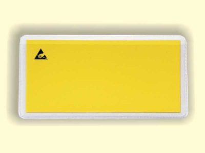 Adhesive Label Holder with ESD Symbol (5 Sizes)