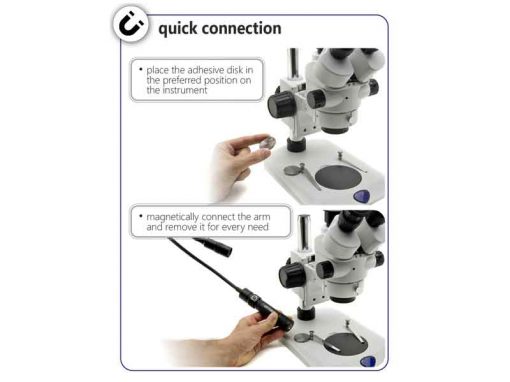 Microscope LED Lighting with Magnetic Base | Quick Connection