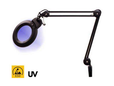 ESD Magnifying UV Lamp (Ø180mm, 3di)