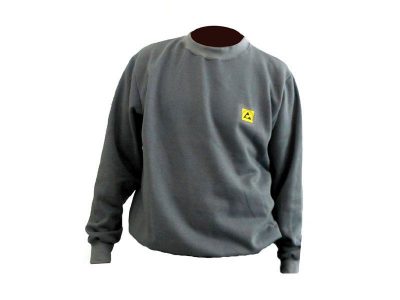 Anti-static ESD Sweatshirt Deluxe Grey Unisex (S-XXL)