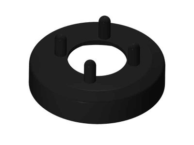 Copridado per manopola Nero Satinato (Ø15mm)