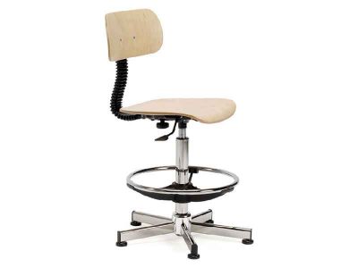 High Stool Beech (Castors/Feet, H51-76cm)