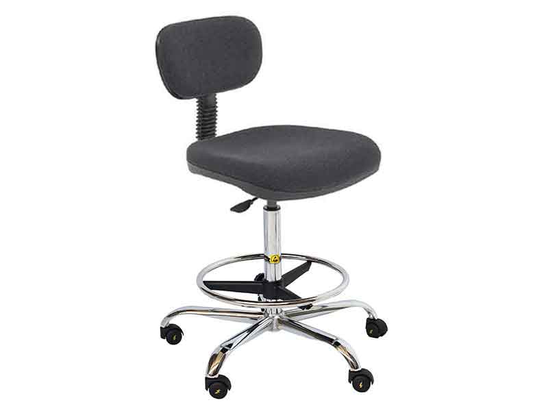 Anti-static ESD Stool Economy Series - Conductiive Wheels - H57-75cm