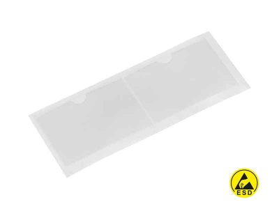 Label Pocket ESD Adhesive Transparent (115×83mm, 2pcs)