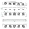 KF100AR Ionizing Bar with 5 Fans High Frequency (0±10V)