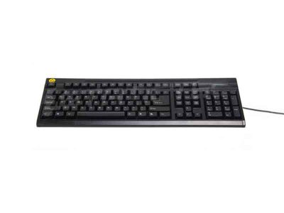 Antistatic Keyboard with Yellow ESD Symbol