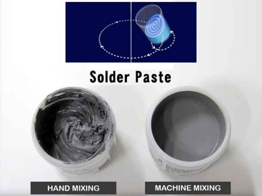 Planetary Centrifugal Mixer for Solder Paste - Comparison with Manual Processing
