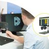 VE Cam 50/80 con stativo a braccio Boom - Microscopio digitale Full HD Vision Engineering (50/80mm)