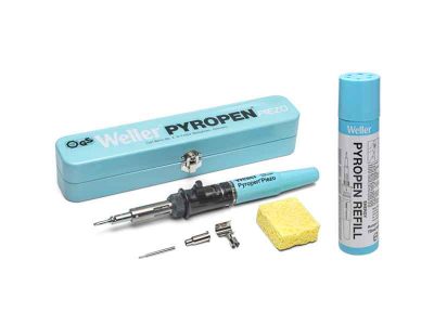 Pyropen Piezo Set Weller (T0051605999) - Saldatore a gas butano, accensione automatica