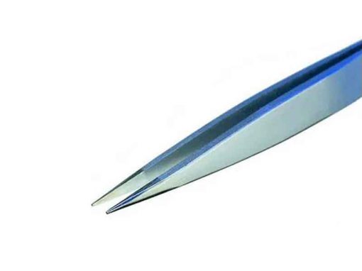 Piergiacomi 00-SA Tweezers (Flat Thick Tips, 120mm)