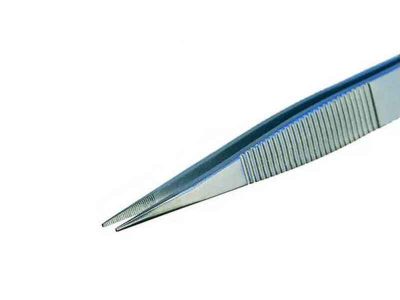 Piergiacomi 00D-SA Tweezers (Thick Strong Serrated Tips, 120mm)