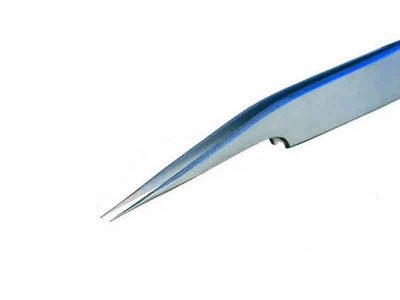 5ASA – Piergiacomi Tweezers (Very Fine Sharp Oblique Tips, 115mm)
