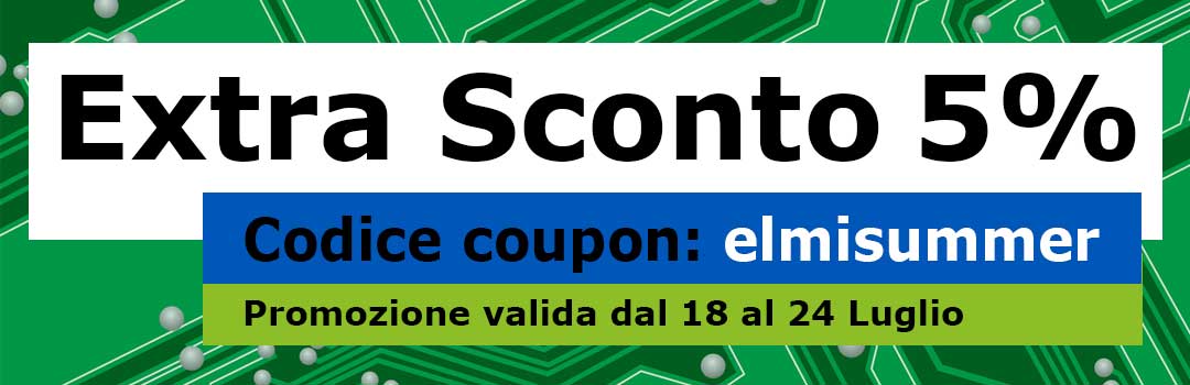 Extra Sconto del 5% dal 18 al 22 Luglio