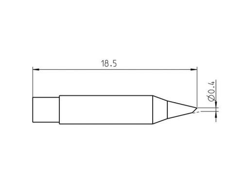 RTM 004 B MS - Punta saldante Weller RT Micro (T0050100399)