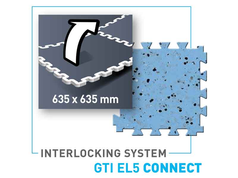 Gerflor GTIEL5 CONNECT - ESD Conductive Dovetail Floor Tiles (5 colours, th. 6mm)