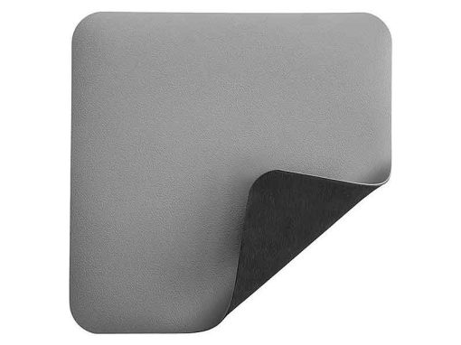 Deluxe - Anti-static ESD Safe table Mat Grey Rounded (60x120cm, 2 Buttons)