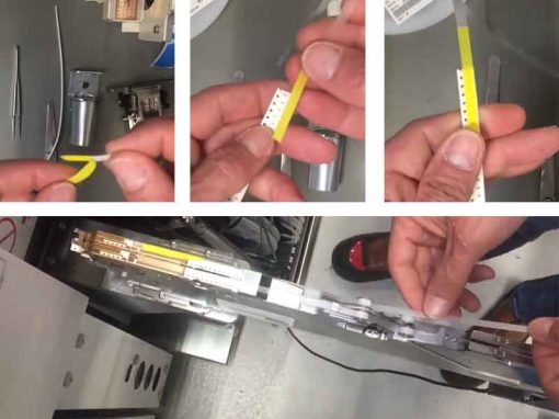 Cover Tape Extender - Prolunga per nastri di bobine SMT - esempio di applicazione