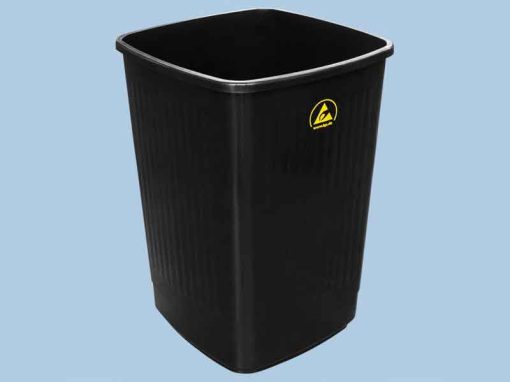 ESD Conductive Waste Bin with Lid (36x36x65cm, 50L)