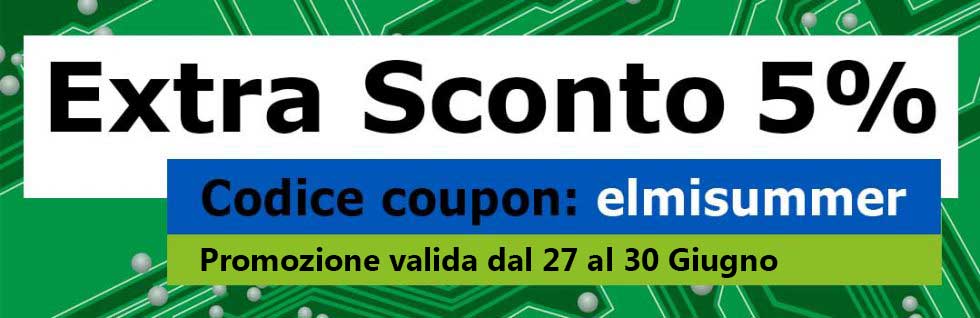 Extra Sconto del 5% dal 27 al 30 Giugno 2023