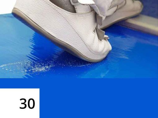 Tappetino adesivo ESD Cleanroom 30 strati Blu (66x114cm, 4pz)
