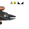 Piergiacomi TR 25 A D - ESD Flush Cutter with Safety Clip