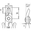 TTR 5000 - Piergiacomi Cutter for Ferrous Materials and Steel Wire (Bevelled-Edge, Robust)