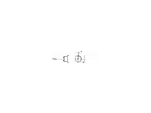 LT 1SA Weller (T0054448899) - Soldering Tip Round Slim Ø 0.5 mm - Drawing