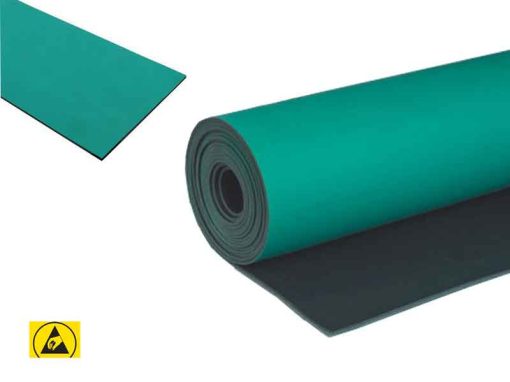 ESD Benchtop Mat Roll Green/Black (120cmx10m)