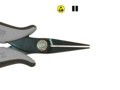 PN2007D - Piergiacomi ESD Flat-Nose Pliers (Long Serrated Jaws)
