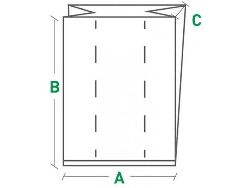 Antistatic ESD Waste Bags (240L, 40pcs) - Dimensions