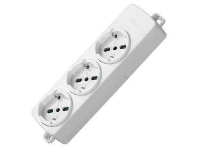 Presa elettrica universale Vimar 01287.NC.B Bianco (3 uscite)