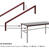 Banchi SMART - Altezza regolabile del piano di lavoro (80/85/90cm)