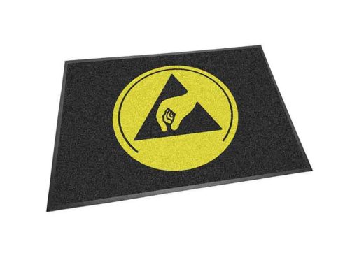 Non-Slip Doormat with ESD Symbol (600x850x8mm)