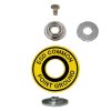 Grounding Point Kit with Label for ESD Mats (Male Snap Ø10mm)