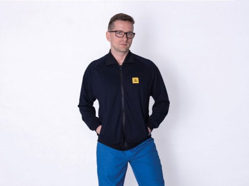 ESD Sweatshirt with Long Zip (Unisex, XS-XXL)