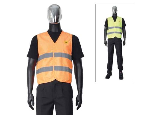 ESD Reflective Safety Vest (Yellow/Orange, XS/5XL)