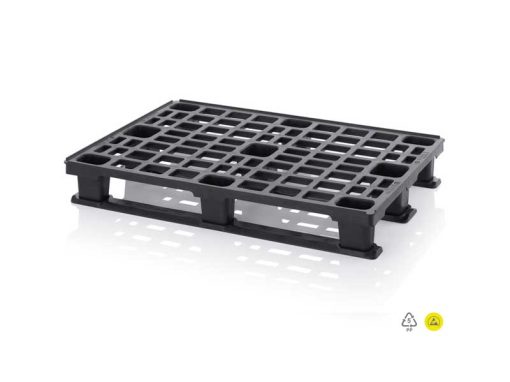 Pallet antistatico ESD con bordo di sicurezza esterno (7.5kg) - Pattini