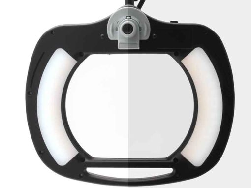 LE-HDWWE5D - Lente LED ESD da banco con telecamera (190X158mm, 5di) - Regolazione della temperatura di colore