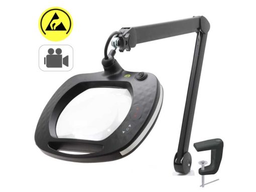 LE-HDWWE5D - Lente LED ESD da banco con telecamera (190X158mm, 5di)